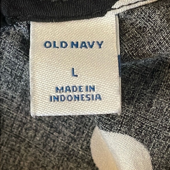 Old Navy Black And White Polka Dot Sleeveless Blouse Size L - Picture 3 of 4